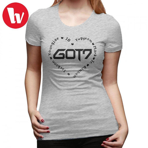 Kpop Newest Got 7 Kpop T-Shirt GOT7 Heart T Shirt Casual O Neck Women tshirt New Fashion Cotton Large Printed Short-Sleeve Ladies Tee Shirt that you'll fall in love with. At an affordable price at KPOPSHOP, We sell a variety of Got 7 Kpop T-Shirt GOT7 Heart T Shirt Casual O Neck Women tshirt New Fashion Cotton Large Printed Short-Sleeve Ladies Tee Shirt with Free Shipping.