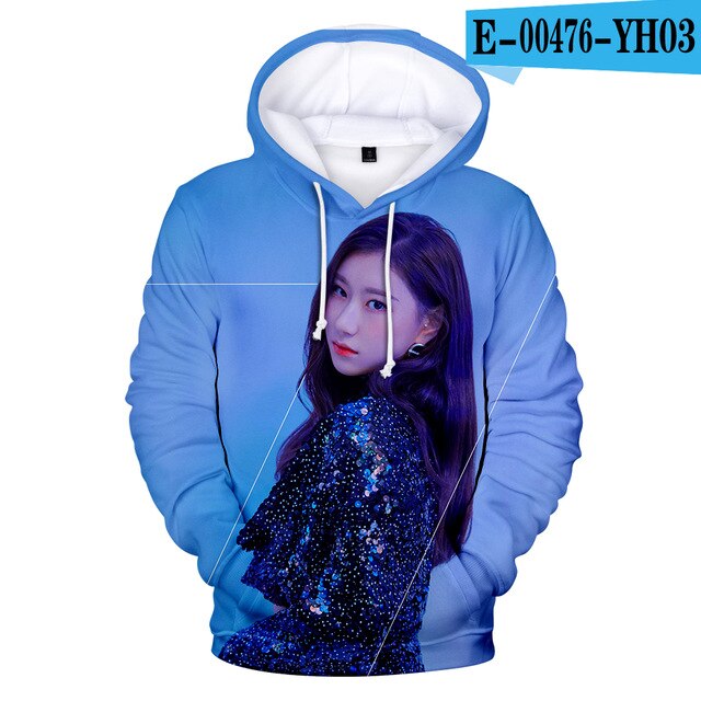 ITZY Hoodies Men/Women Sweatshirt Hooded Male/Female Star ITZY DALLA DALLA Polluvers 3D Hoody  Winter Clothes top