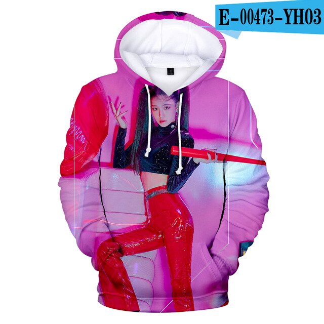 ITZY Hoodies Men/Women Sweatshirt Hooded Male/Female Star ITZY DALLA DALLA Polluvers 3D Hoody  Winter Clothes top