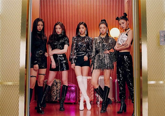 ITZY Kpop Posters Korean Singers White Coated Paper Prints Clear Image Home Decoration