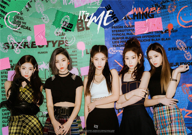 ITZY Kpop WANNABE Posters Korean Singers White Coated Paper Prints Clear Image Home Decoration wall stickers