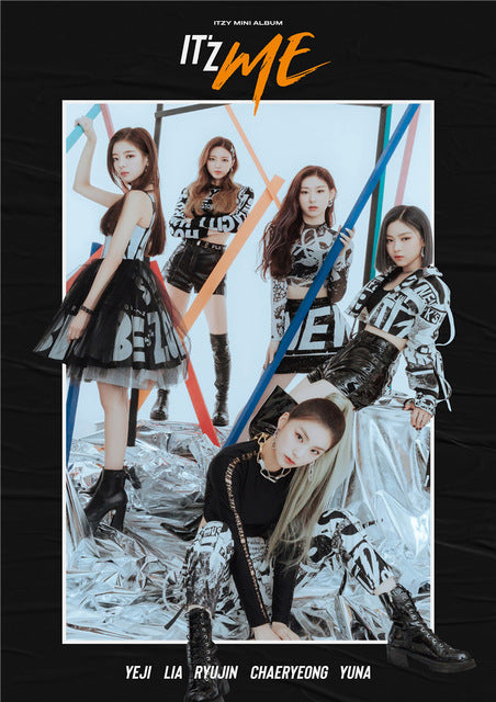 ITZY Kpop WANNABE Posters Korean Singers White Coated Paper Prints Clear Image Home Decoration wall stickers