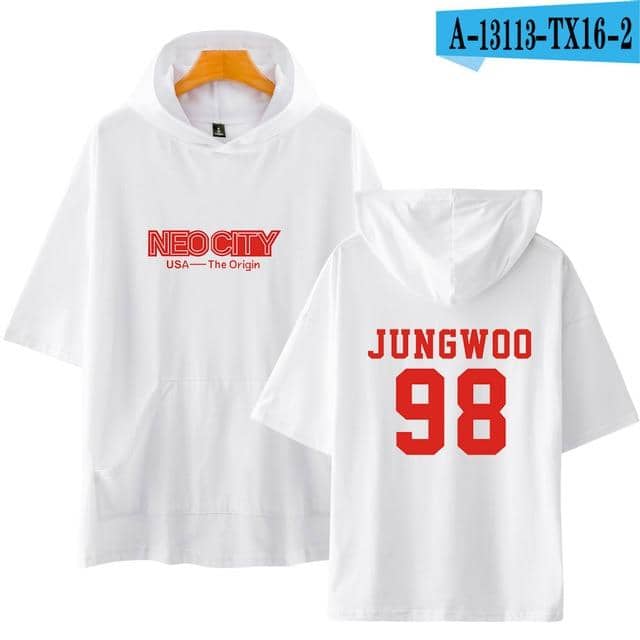 Kpop Newest K-POP KPOP NCT 127 NCT127 USA Concert Same Neo City All Member Name Printed Hooded Short Sleeve T Shirt Women/men Korean Clothes that you'll fall in love with. At an affordable price at KPOPSHOP, We sell a variety of K-POP KPOP NCT 127 NCT127 USA Concert Same Neo City All Member Name Printed Hooded Short Sleeve T Shirt Women/men Korean Clothes with Free Shipping.