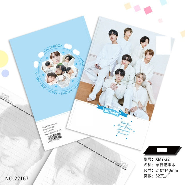 K Pop Bangtan Boys 2020 New Album Summer Members 32 Pages Notebook Copybook Diary Kpop New Album Education & Office Supplies