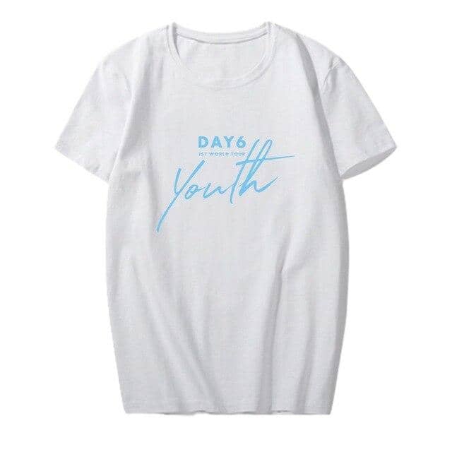 Kpop Newest K-pop DAY6 1ST WORLD TOUR <Youth> Concert Supporting Tshirt Kpop DAY6 Short Sleeve T-shirt Summer Cotton Tops Fans Collection that you'll fall in love with. At an affordable price at KPOPSHOP, We sell a variety of K-pop DAY6 1ST WORLD TOUR <Youth> Concert Supporting Tshirt Kpop DAY6 Short Sleeve T-shirt Summer Cotton Tops Fans Collection with Free Shipping.