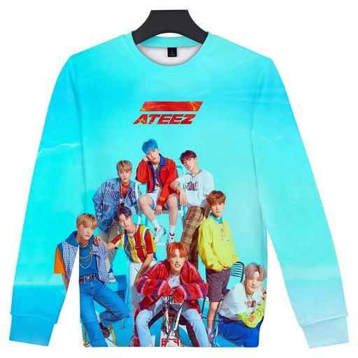 KPOP ATEEZ 3D Women/Men O-neck  Sweatshirt tshirts Trendy - Kpopshop