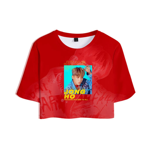 KPOP ATEEZ NEW Album TREASURE EP.3 : One To All Tops Crops Girl t-shirt Short Women Sexy Sale - Kpopshop