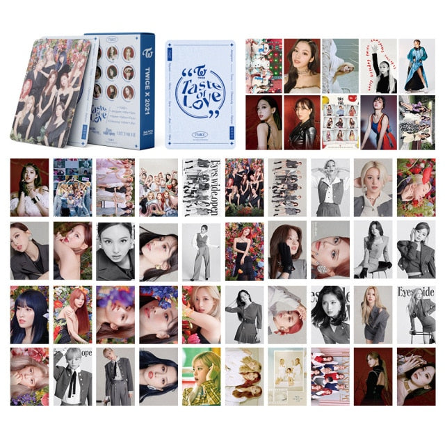 KPOP Album TWICE Paper Lomo Card Poster HD Photocard 54pcs/set FORMULA OF LOVE O+T=_3 Photocard Fans Collection for Fans Gift