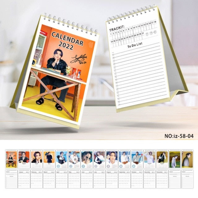 KPOP Bangtan Boys BL EXO NCT 2022 Desk Calendar Cosplay Gift JUNGKOOK JIMIN JK SUGA Fans Collection