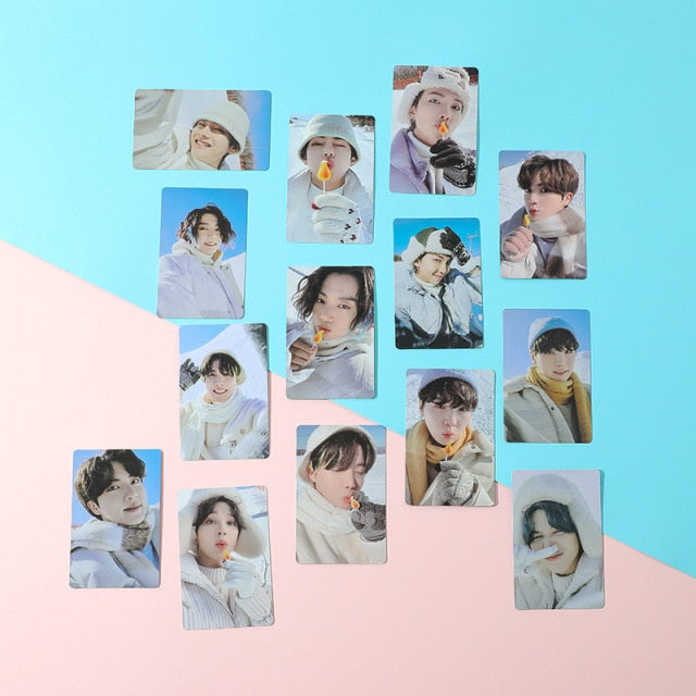 KPOP Bangtan Boys New Album Lomo Card Poster  BE M2U 2021 Winter Package Flowers FLO PhotoCard JK V JIMIN SUGA