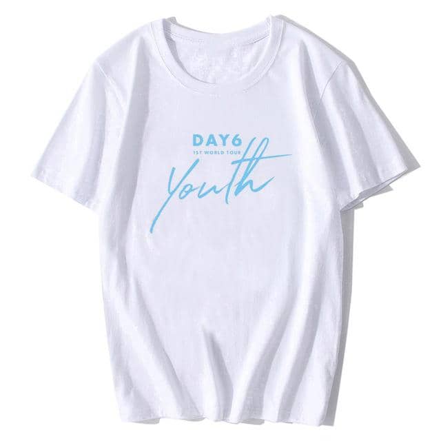 Kpop Newest KPOP DAY6 1ST WORLD TOUR Youth O-Neck Cotton Hip Hop Korean Clothes Short Sleeve Tops Korean Style T-shirt that you'll fall in love with. At an affordable price at KPOPSHOP, We sell a variety of KPOP DAY6 1ST WORLD TOUR Youth O-Neck Cotton Hip Hop Korean Clothes Short Sleeve Tops Korean Style T-shirt with Free Shipping.