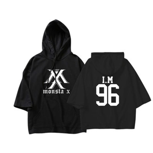 KPOP Korean MONSTA X I.M WONHO MINHYUK Loose Three Quarter Pullovers Hoode new Fans - Kpopshop