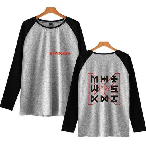 Kpop Newest KPOP Monsta X T Shirt Women Long Sleeve Round Neck T-Shirts Casual Baseball Tshirt Female Raglan Tee Streetwear Brand Clothing that you'll fall in love with. At an affordable price at KPOPSHOP, We sell a variety of KPOP Monsta X T Shirt Women Long Sleeve Round Neck T-Shirts Casual Baseball Tshirt Female Raglan Tee Streetwear Brand Clothing with Free Shipping.