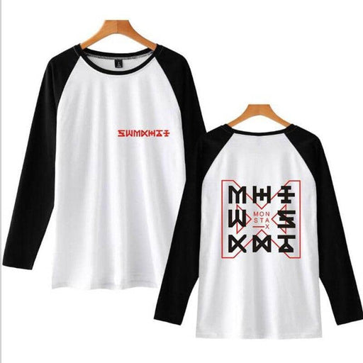 Kpop Newest KPOP Monsta X T Shirt Women Long Sleeve Round Neck T-Shirts Casual Baseball Tshirt Female Raglan Tee Streetwear Brand Clothing that you'll fall in love with. At an affordable price at KPOPSHOP, We sell a variety of KPOP Monsta X T Shirt Women Long Sleeve Round Neck T-Shirts Casual Baseball Tshirt Female Raglan Tee Streetwear Brand Clothing with Free Shipping.