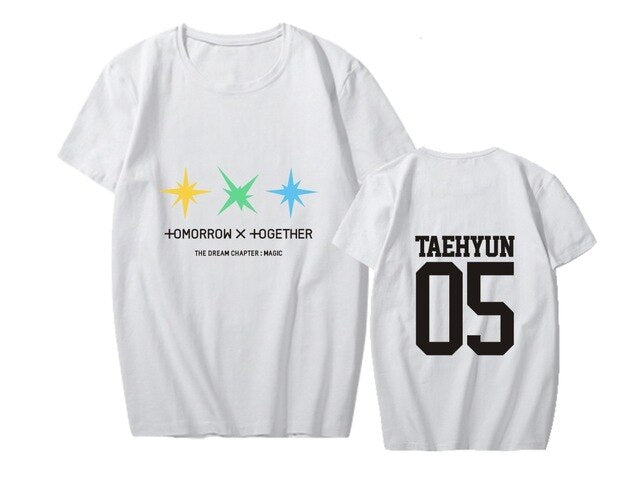 KPOP TXT T Shirt Women Tshirt Tee Shirt Femme Clothes TAEHYUN BEOMGYU Yeonjun TAEHYUN Merchandise Plus Size 4XL