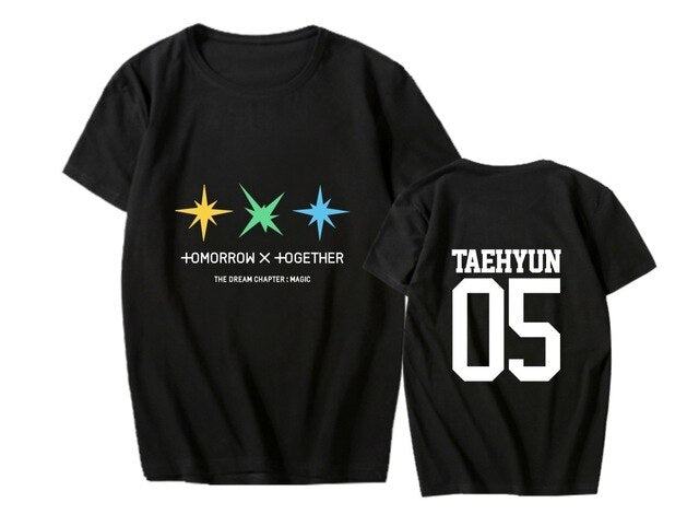 KPOP TXT T Shirt Women Tshirt Tee Shirt Femme Clothes TAEHYUN BEOMGYU Yeonjun TAEHYUN Merchandise Plus Size 4XL