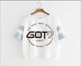 Kpop Newest KPOP fashion GOT7 + The member name 2019 new GOT7 Jackson Wang Blue sleeve pink sleeve T-shirt Short sleeve student Loose coat that you'll fall in love with. At an affordable price at KPOPSHOP, We sell a variety of KPOP fashion GOT7 + The member name 2019 new GOT7 Jackson Wang Blue sleeve pink sleeve T-shirt Short sleeve student Loose coat with Free Shipping.
