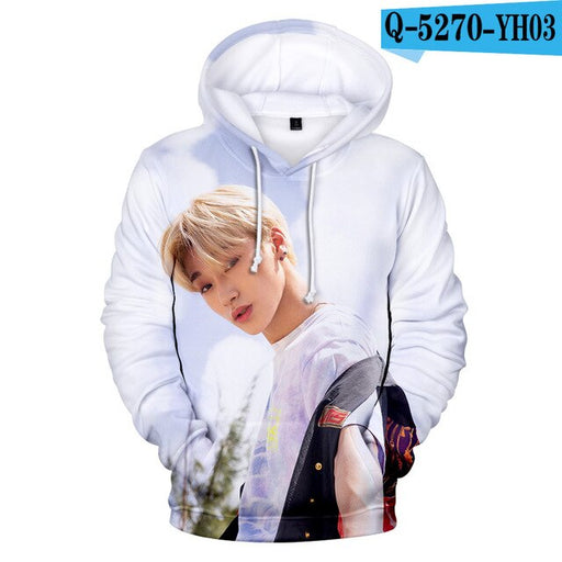 Korean Team ATEEZ 3D Men/Women  Sweatshirt Fall Boys/Girls Hooded Jacket Funny - Kpopshop