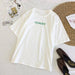 Kpopshop Originals - Korean Embroidery Loose All-match Simple T-shirts Women Candy colors - Kpopshop