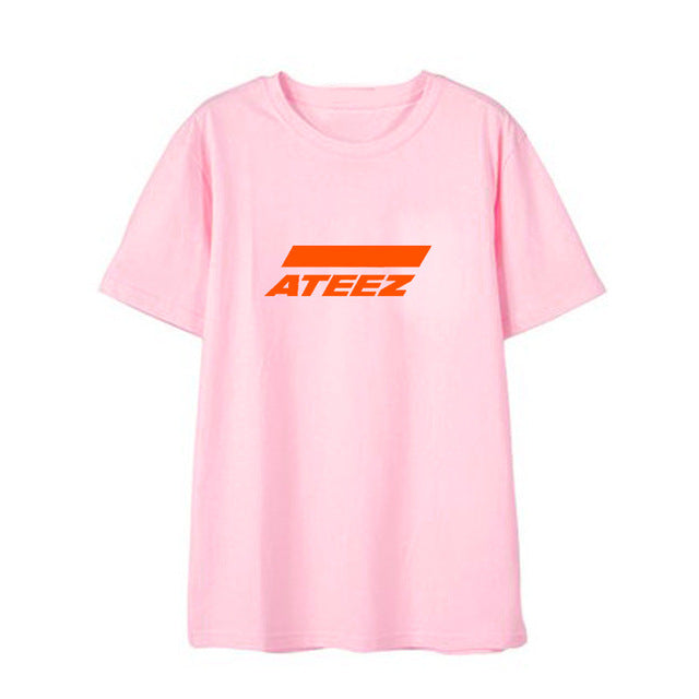 Kpop ATEEZ Korean Team Album Shirts Loose Tops T-shirt DX909 - Kpopshop