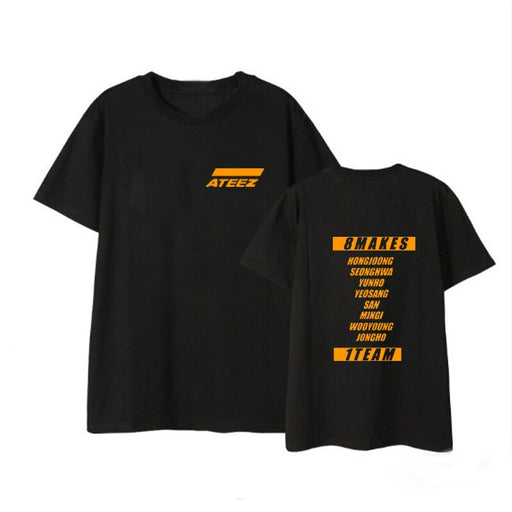 Kpop ATEEZ Korean Team Album Shirts Loose Tops T-shirt DX909 - Kpopshop