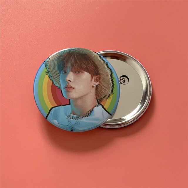 Kpop ATEEZ badge 58mm brooch for fans collection