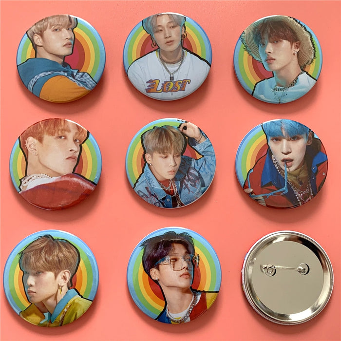 Kpop ATEEZ badge 58mm brooch for fans collection
