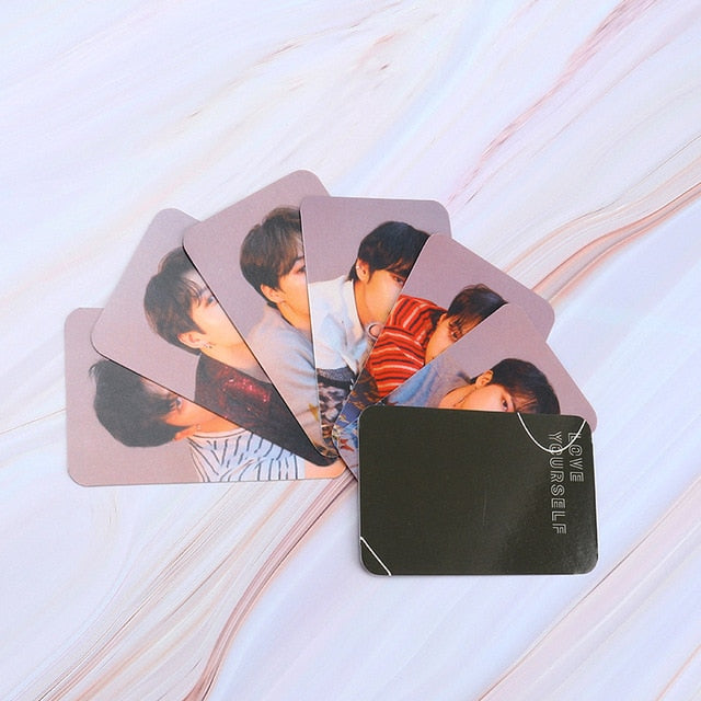 Kpop Album Photo Card Bangtan Boys Collection Photocard Self Made Paper Cards Lomo Cards Self Fan Gift