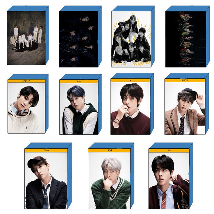 Kpop Bangtan Boys New Album MAP OF THE_SOUL 7 Self Made LOMO Card Small Card Postcard Collection Gift
