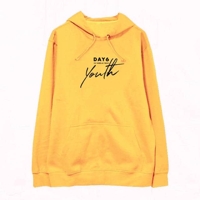 Kpop Newest Kpop DAY6 1ST WORLD TOUR Youth Album concert Hoodie Casual Hooded Clothes Pullover Long Sleeve Sweatshirts Harajuku Hoodies that you'll fall in love with. At an affordable price at KPOPSHOP, We sell a variety of Kpop DAY6 1ST WORLD TOUR Youth Album concert Hoodie Casual Hooded Clothes Pullover Long Sleeve Sweatshirts Harajuku Hoodies with Free Shipping.