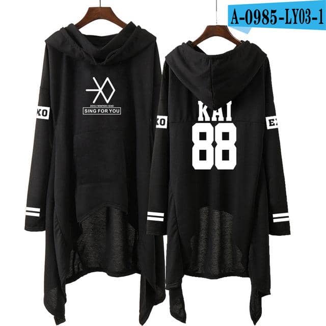 Kpop Newest Kpop EXO New Fashion Korean EXO DO LAY SE HUN KAI SING FOR YOU EXO Hoodies Long skirt women Harajuku Sweatshirts Girls Pullovers that you'll fall in love with. At an affordable price at KPOPSHOP, We sell a variety of Kpop EXO New Fashion Korean EXO DO LAY SE HUN KAI SING FOR YOU EXO Hoodies Long skirt women Harajuku Sweatshirts Girls Pullovers with Free Shipping.