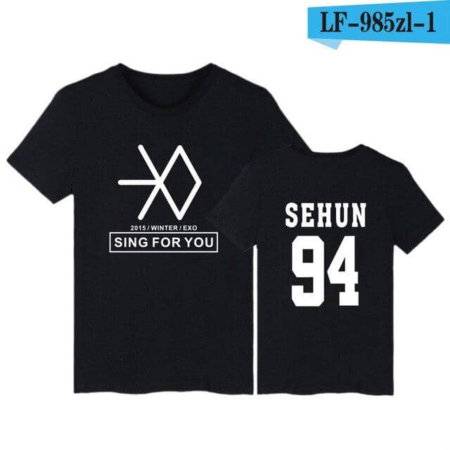 Kpop Newest Kpop EXO print summer T shirt unisex short sleeve Tshirt Female Clothing harajuku casual t-shirt women Tops Tumblr T shirts that you'll fall in love with. At an affordable price at KPOPSHOP, We sell a variety of Kpop EXO print summer T shirt unisex short sleeve Tshirt Female Clothing harajuku casual t-shirt women Tops Tumblr T shirts with Free Shipping.