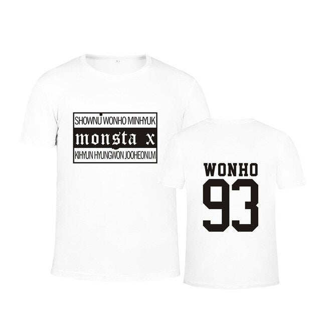Monsta X Japanese Concert Album THE CLAN PART.2 GUILTY Cotton T-shirt K-POP T Shirts T-shirt