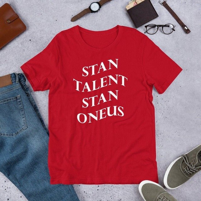 Kpop Fashion Stan Talent Stan Oneus T-shirt Women Men Letter Printed Ateez T Shirt