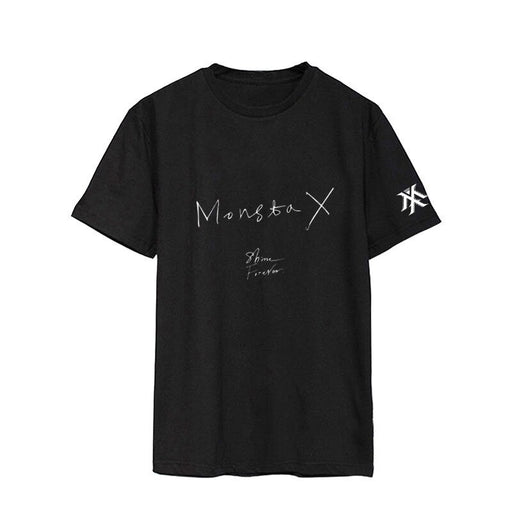 Kpop MONSTA X SHINE FOREVER Album Shirts K-POP Casual Cotton Tshirt T Shirt Short Sleeve Tops T-shirt - Kpopshop