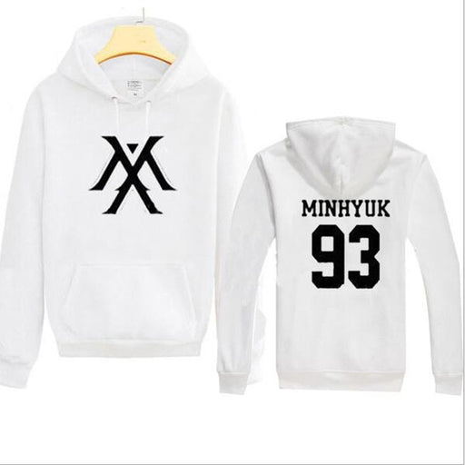 Kpop Monsta X Women Men  Sweatshirt K-pop Wonho YOOKIHYUN  I.M jooheon Fleece Hooded Tracksuit 4XL - Kpopshop