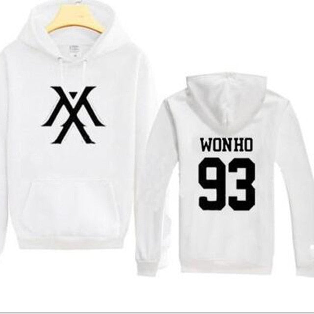 Kpop Monsta X Women Men  Sweatshirt K-pop Wonho YOOKIHYUN  I.M jooheon Fleece Hooded Tracksuit 4XL - Kpopshop