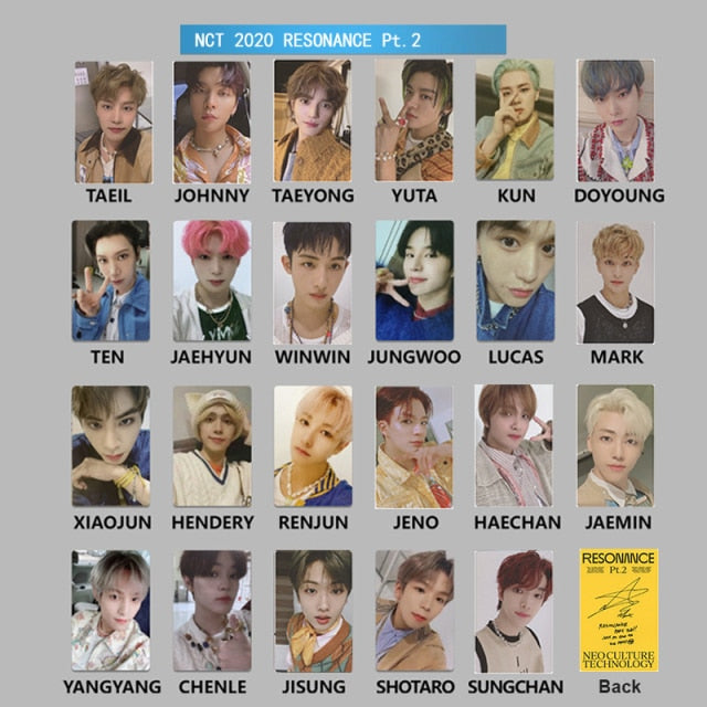 Kpop NCT 2020 photocards New RESONANCE Pt.1 2 album HD high quality NCT2020 all member Photo cards