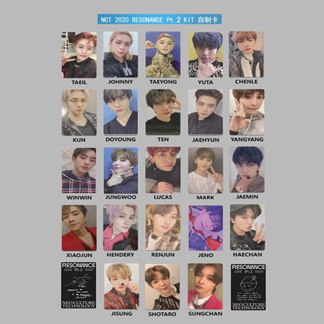 Kpop NCT 2020 photocards New RESONANCE Pt.1 2 album HD high quality NCT2020 all member Photo cards