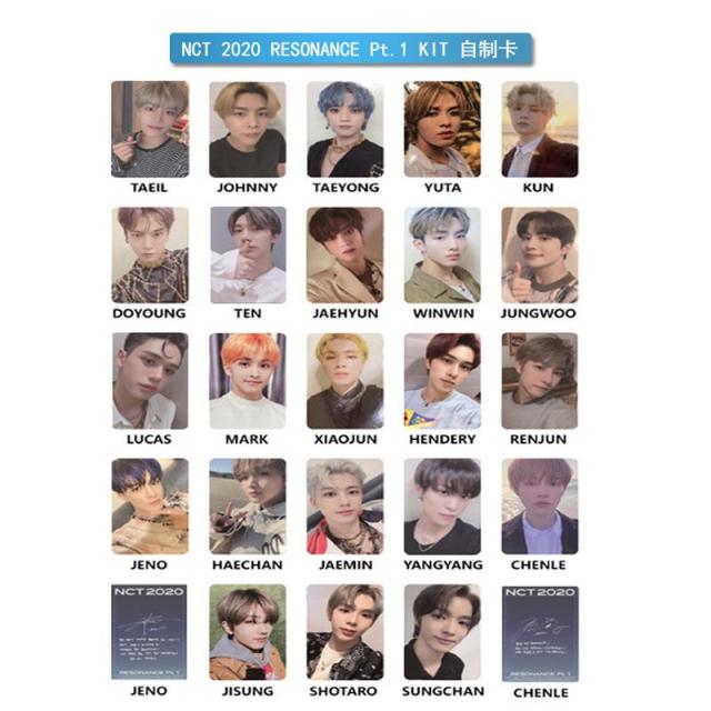 Kpop NCT 2020 photocards New RESONANCE Pt.1 2 album HD high quality NCT2020 all member Photo cards