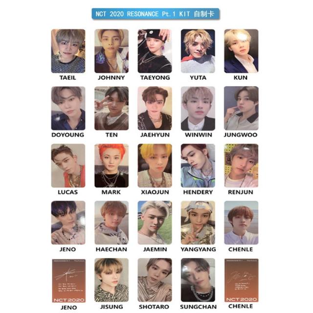 Kpop NCT 2020 photocards New RESONANCE Pt.1 2 album HD high quality NCT2020 all member Photo cards