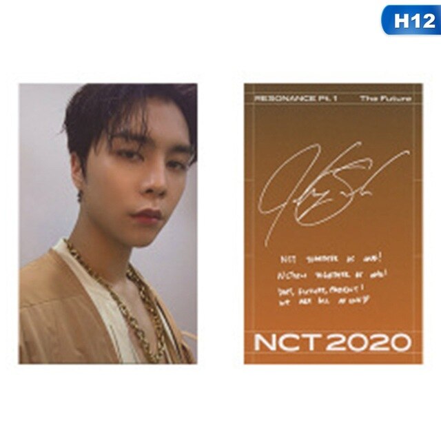 Kpop NCT RESONANCE Pt. 1 LOMO Card Photocard Self Made Cards Orange Signature Small Card For Fans Collection Stationery