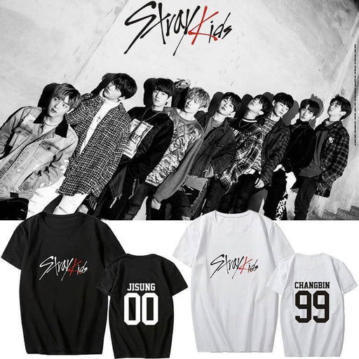 Kpop Newest Kpop STRAY KIDS T Shirts Concert Same Cotton Black White Tshirt Tee Short Sleeve Fashion Summer Tops that you'll fall in love with. At an affordable price at KPOPSHOP, We sell a variety of Kpop STRAY KIDS T Shirts Concert Same Cotton Black White Tshirt Tee Short Sleeve Fashion Summer Tops with Free Shipping.