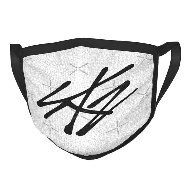 Kpop Stray Kids Skz Stay Fandom Logo High Quanlity Black Border Mask