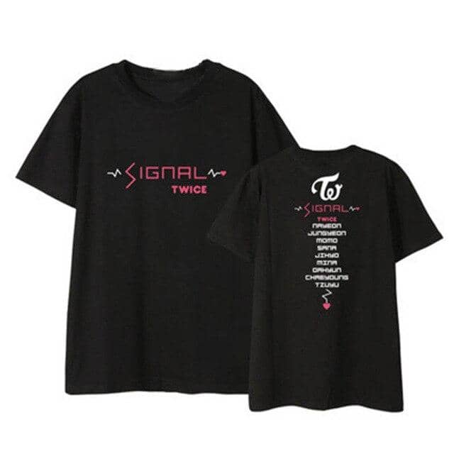 Kpop Newest Kpop TWICE SIGNAL Album Shirts K-POP Casual Cotton Clothes Tshirt T Shirt Short Sleeve Tops T-shirt DX440 that you'll fall in love with. At an affordable price at KPOPSHOP, We sell a variety of Kpop TWICE SIGNAL Album Shirts K-POP Casual Cotton Clothes Tshirt T Shirt Short Sleeve Tops T-shirt DX440 with Free Shipping.