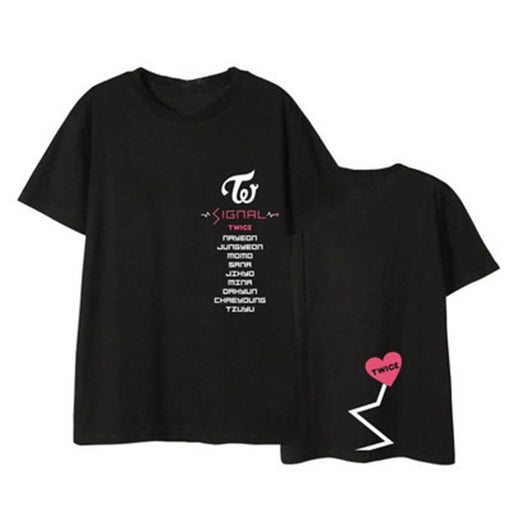 Kpop Newest Kpop TWICE SIGNAL Album Shirts K-POP Casual Cotton Clothes Tshirt T Shirt Short Sleeve Tops T-shirt DX440 that you'll fall in love with. At an affordable price at KPOPSHOP, We sell a variety of Kpop TWICE SIGNAL Album Shirts K-POP Casual Cotton Clothes Tshirt T Shirt Short Sleeve Tops T-shirt DX440 with Free Shipping.