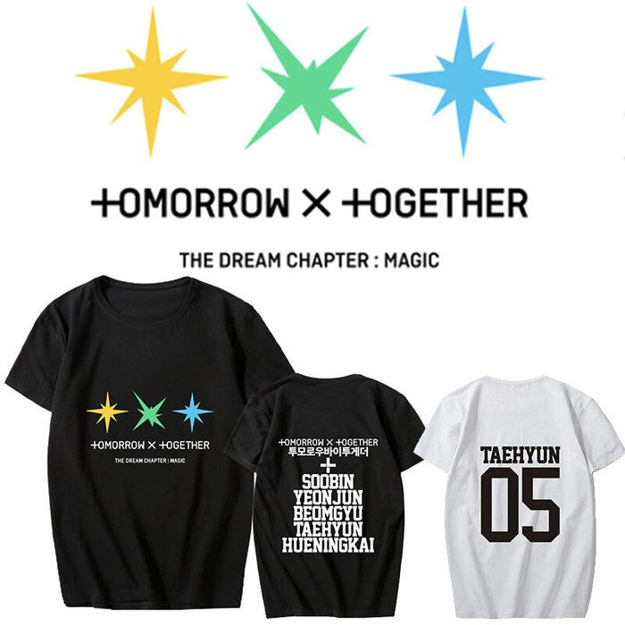 Kpop TXT Album -The Dream Chapter: MAGIC T-shirt Soobin HUENINGKAI Tops Tee New