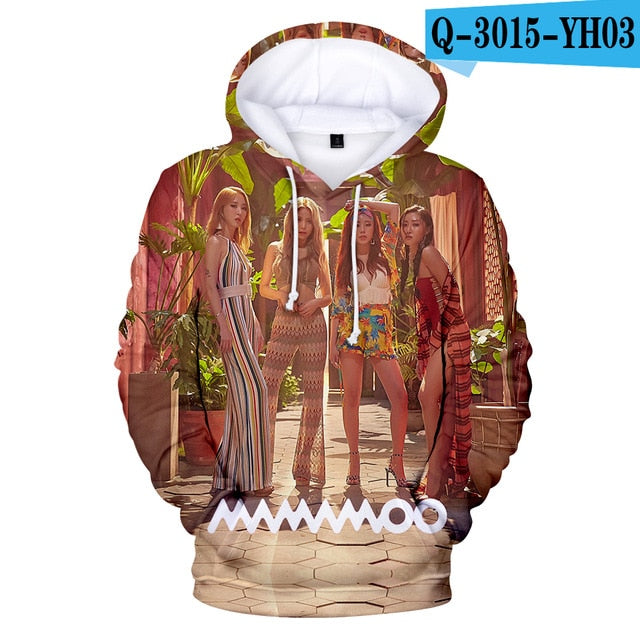 MAMAMOO Hoodies Sweatshirts Women/Men Casual Hoodies 3D Hoodies MAMAMOO And EXID Sweatshirts Women Fashion Long Sleeve
