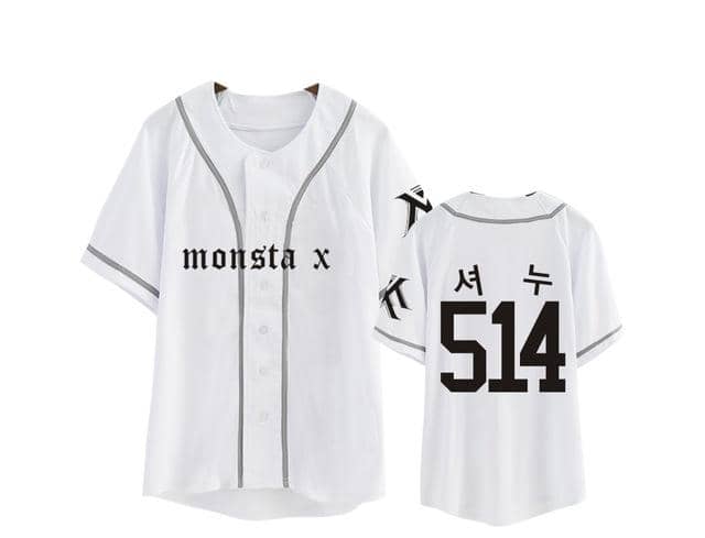 Kpop Newest MONSTA X With The Same Baseball Uniform Short-sleeved T-shirt Men And Women Loose Couples Open Shirt Dropshipping that you'll fall in love with. At an affordable price at KPOPSHOP, We sell a variety of MONSTA X With The Same Baseball Uniform Short-sleeved T-shirt Men And Women Loose Couples Open Shirt Dropshipping with Free Shipping.