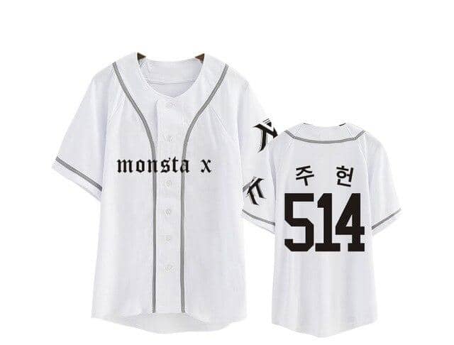 Kpop Newest MONSTA X With The Same Baseball Uniform Short-sleeved T-shirt Men And Women Loose Couples Open Shirt Dropshipping that you'll fall in love with. At an affordable price at KPOPSHOP, We sell a variety of MONSTA X With The Same Baseball Uniform Short-sleeved T-shirt Men And Women Loose Couples Open Shirt Dropshipping with Free Shipping.